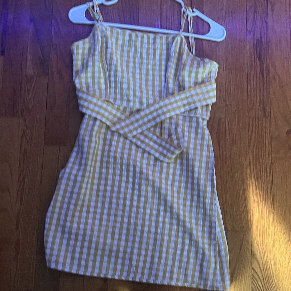 Yellow and white sundress